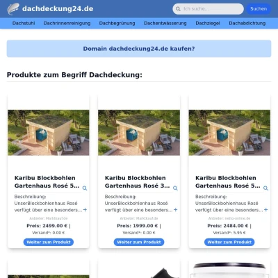 Screenshot dachdeckung24.de