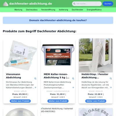 Screenshot dachfenster-abdichtung.de