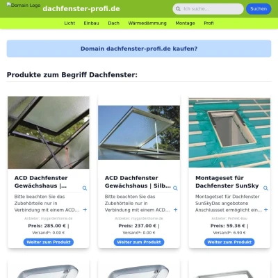 Screenshot dachfenster-profi.de