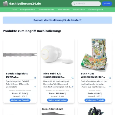 Screenshot dachisolierung24.de