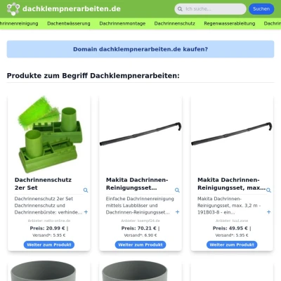 Screenshot dachklempnerarbeiten.de