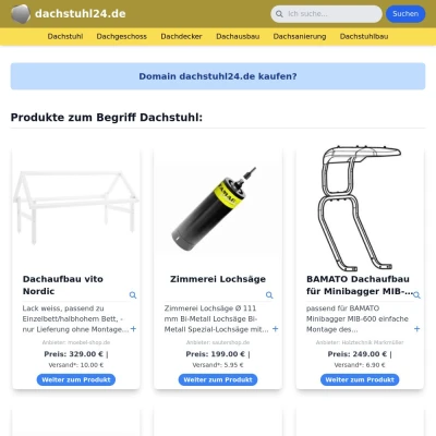 Screenshot dachstuhl24.de