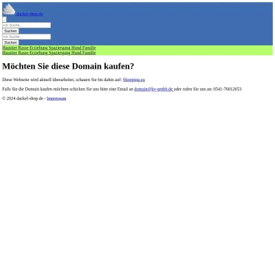 Screenshot dackel-shop.de