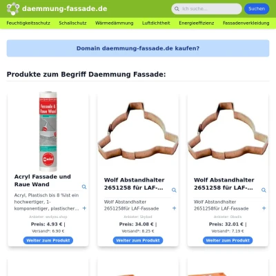 Screenshot daemmung-fassade.de