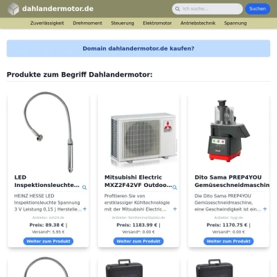 Screenshot dahlandermotor.de