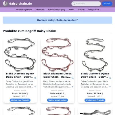 Screenshot daisy-chain.de