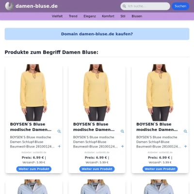 Screenshot damen-bluse.de
