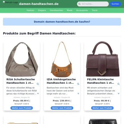 Screenshot damen-handtaschen.de