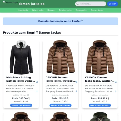 Screenshot damen-jacke.de