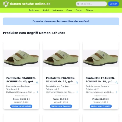 Screenshot damen-schuhe-online.de