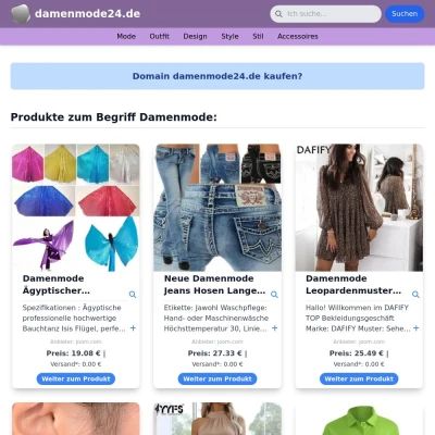 Screenshot damenmode24.de