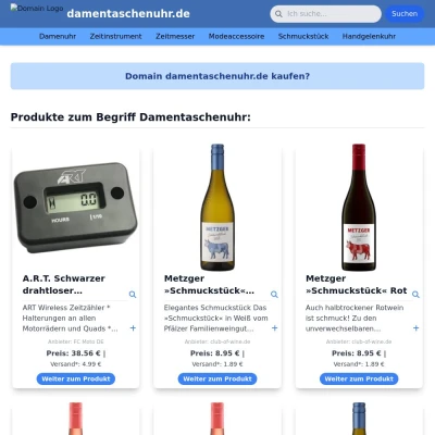 Screenshot damentaschenuhr.de