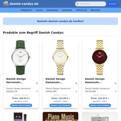 Screenshot danish-candys.de