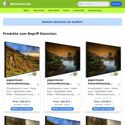 Screenshot danuvius.de