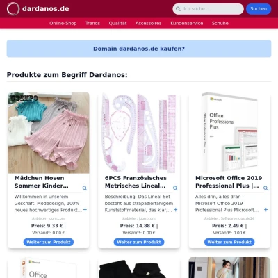 Screenshot dardanos.de