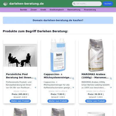 Screenshot darlehen-beratung.de