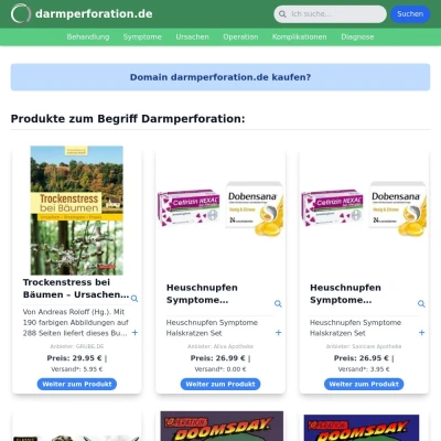 Screenshot darmperforation.de