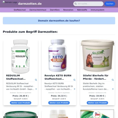 Screenshot darmzotten.de