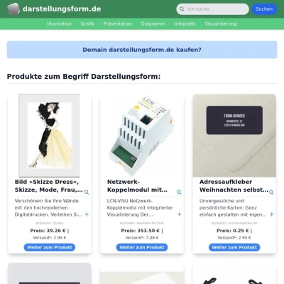 Screenshot darstellungsform.de