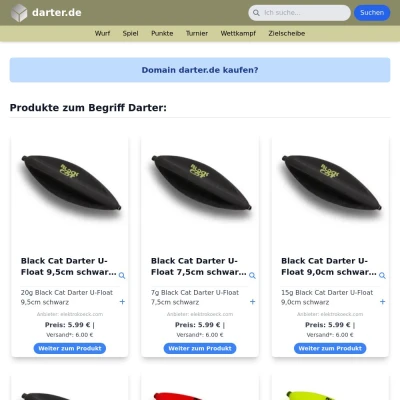 Screenshot darter.de