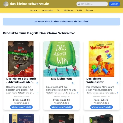 Screenshot das-kleine-schwarze.de