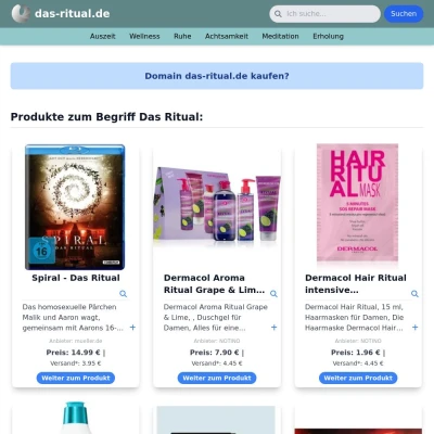 Screenshot das-ritual.de