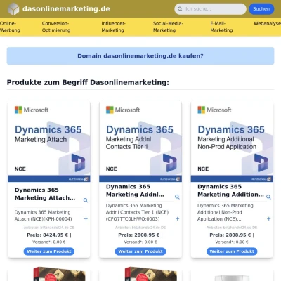 Screenshot dasonlinemarketing.de