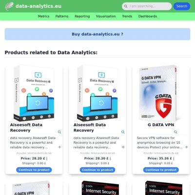 Screenshot data-analytics.eu