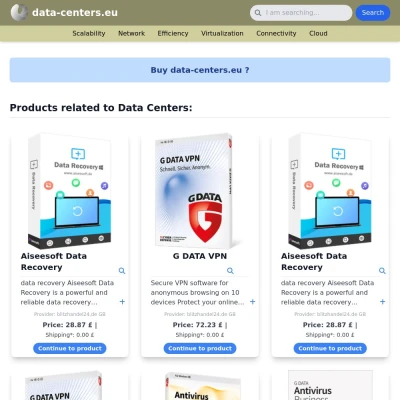 Screenshot data-centers.eu