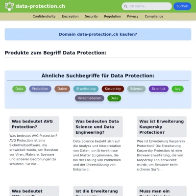 Screenshot data-protection.ch