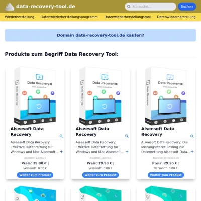 Screenshot data-recovery-tool.de