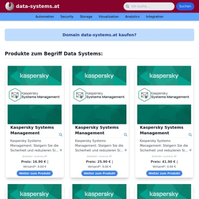 Screenshot data-systems.at