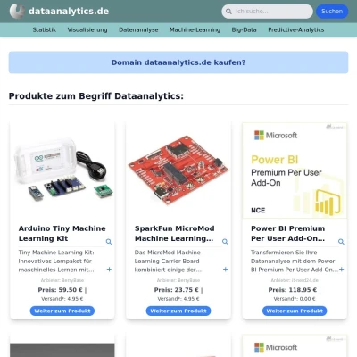 Screenshot dataanalytics.de