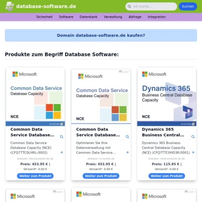 Screenshot database-software.de