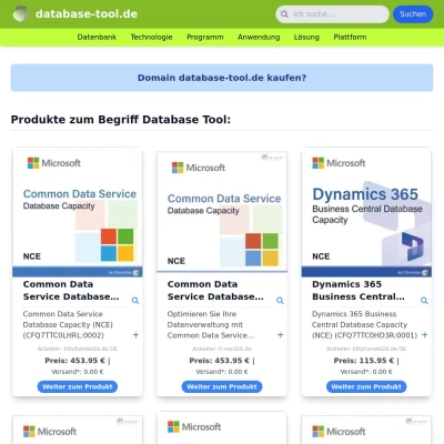 Screenshot database-tool.de