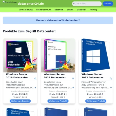 Screenshot datacenter24.de