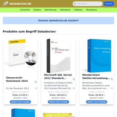 Screenshot datadoctor.de