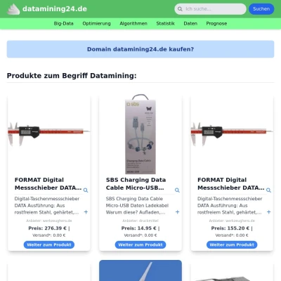 Screenshot datamining24.de