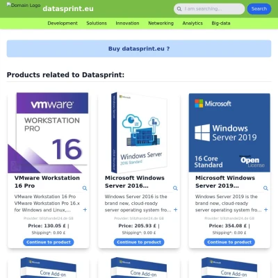 Screenshot datasprint.eu