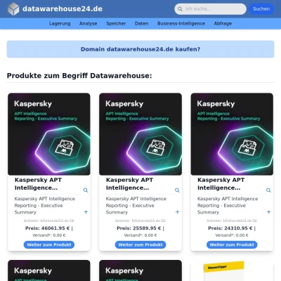 Screenshot datawarehouse24.de