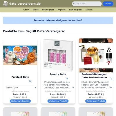 Screenshot date-versteigern.de