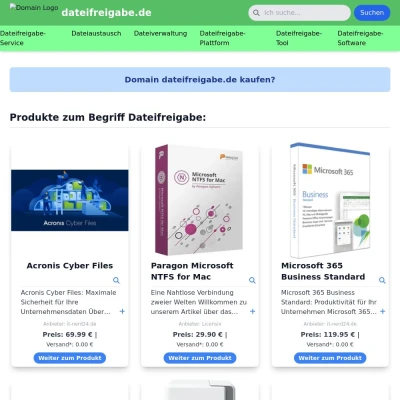 Screenshot dateifreigabe.de