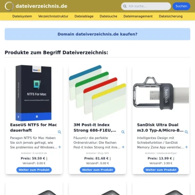 Screenshot dateiverzeichnis.de