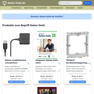 Screenshot daten-held.de