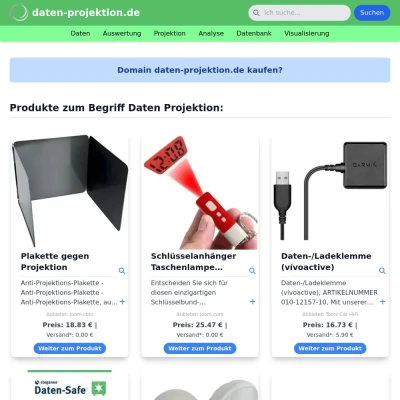 Screenshot daten-projektion.de