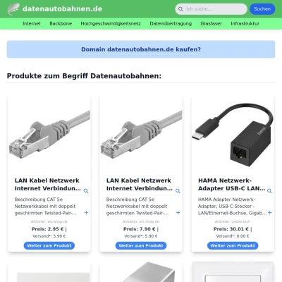 Screenshot datenautobahnen.de