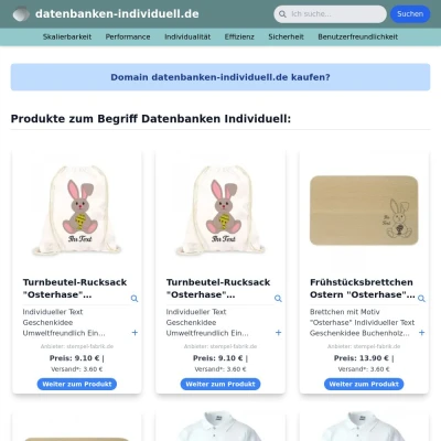 Screenshot datenbanken-individuell.de