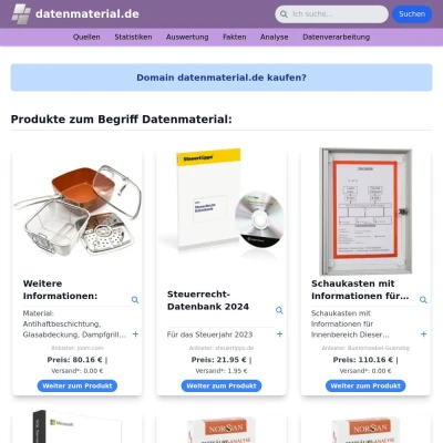 Screenshot datenmaterial.de