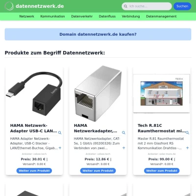 Screenshot datennetzwerk.de