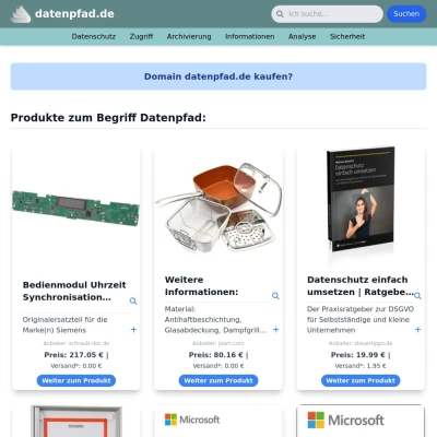 Screenshot datenpfad.de